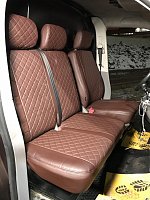 Чехлы на Volkswagen T-6 Transporter 3 места (2015+) фото 1